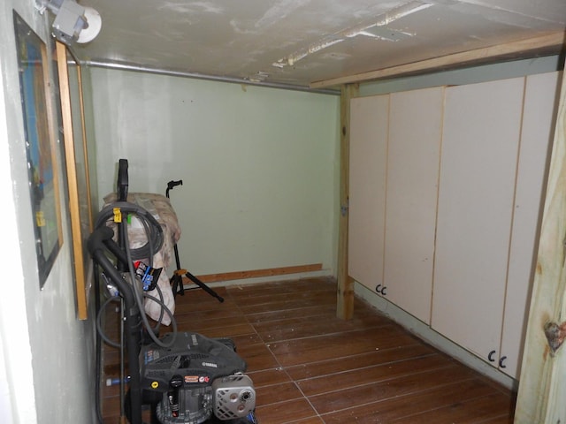 2820 W 36th St, Chicago, IL 60632 - below grade area with wood-type flooring