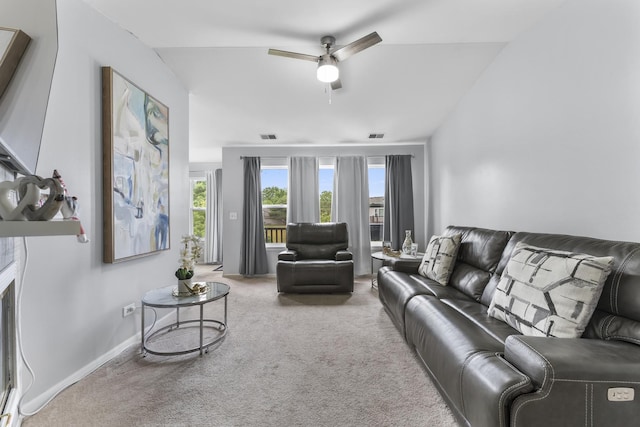 1028 Wynnfield Ct Unit C, Elgin, IL 60120 - living room featuring carpet floors and a ceiling fan