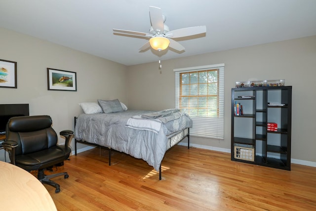 6S503 Bridlespur Dr, Naperville, IL 60540 - bedroom with light wood-style floors and ceiling fan