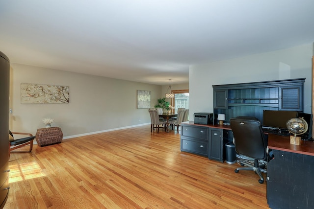 6S503 Bridlespur Dr, Naperville, IL 60540 - office featuring light wood finished floors and baseboards