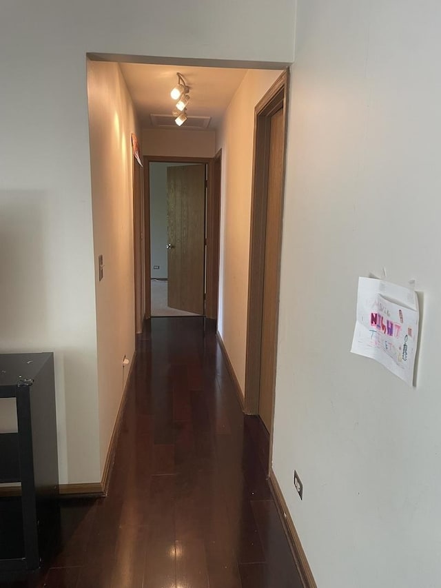 216 Charleston Ct Unit 8, Schaumburg, IL 60193 - hall with attic access and wood finished floors