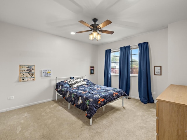 2019 Olde Mill Ln, Mchenry, IL 60050 - bedroom featuring carpet floors and ceiling fan