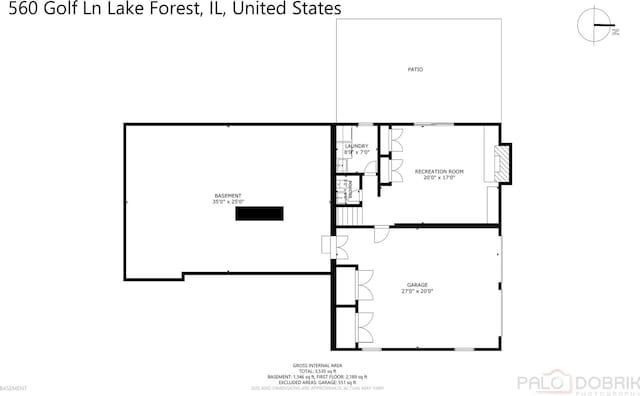 560 Golf Ln, Lake Forest, IL 60045 - view of room layout