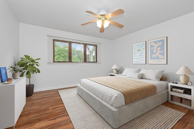 12123 S 72nd Ct, Palos Heights, IL 60463 - bedroom featuring wood finished floors and a ceiling fan