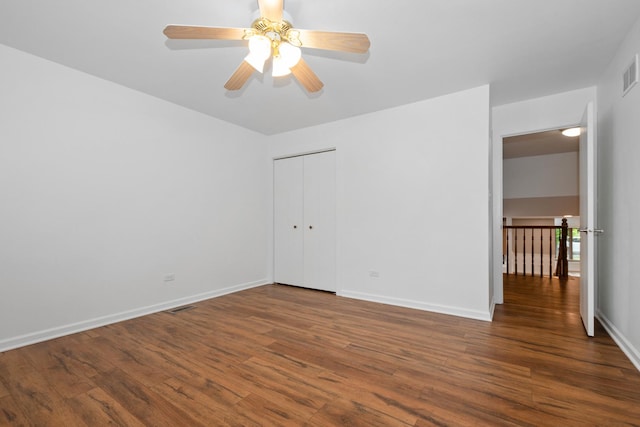 12123 S 72nd Ct, Palos Heights, IL 60463 - unfurnished room featuring wood finished floors and ceiling fan