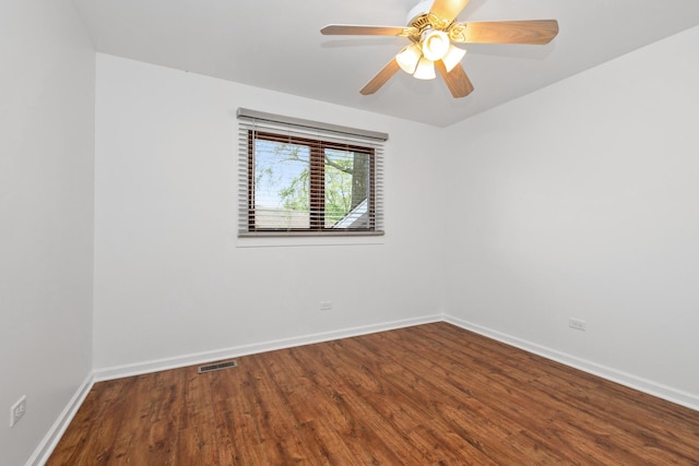 12123 S 72nd Ct, Palos Heights, IL 60463 - spare room featuring wood finished floors and a ceiling fan