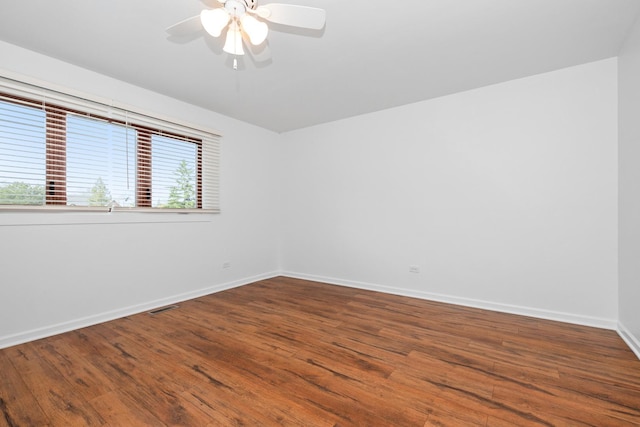 12123 S 72nd Ct, Palos Heights, IL 60463 - spare room with wood finished floors and a ceiling fan