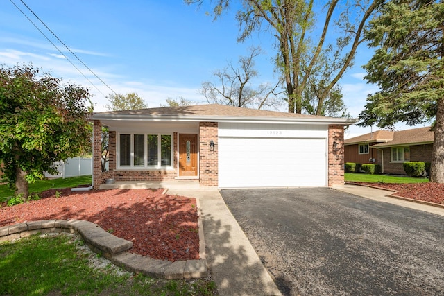 12123 S 72nd Ct, Palos Heights, IL 60463 - ranch-style home featuring brick siding, an attached garage, and driveway