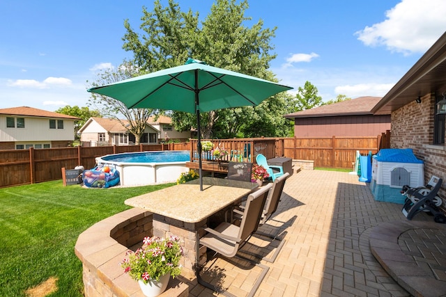 8648 Carriage Ln, Tinley Park, IL 60487 - fenced backyard featuring outdoor dining space and a patio area