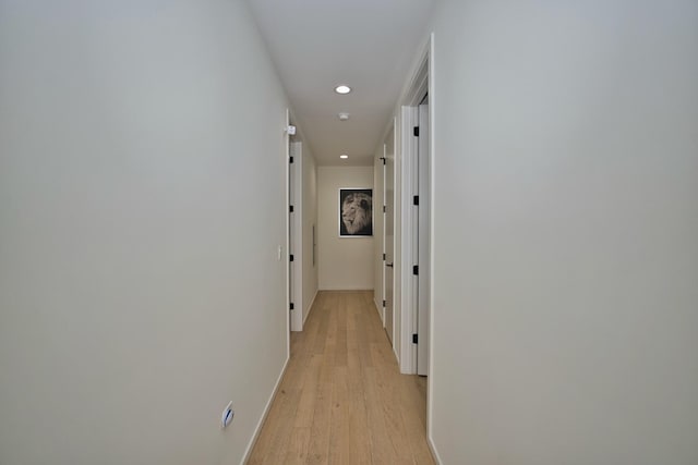 522 N Western Ave Unit 201, Chicago, IL 60612 - corridor with recessed lighting and light wood finished floors