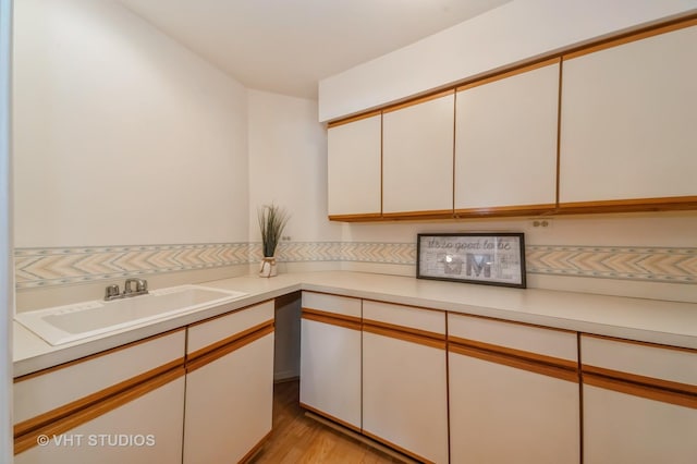 1808 N Normandy Ct, Arlington Heights, IL 60004 - laundry area with a sink and light wood finished floors
