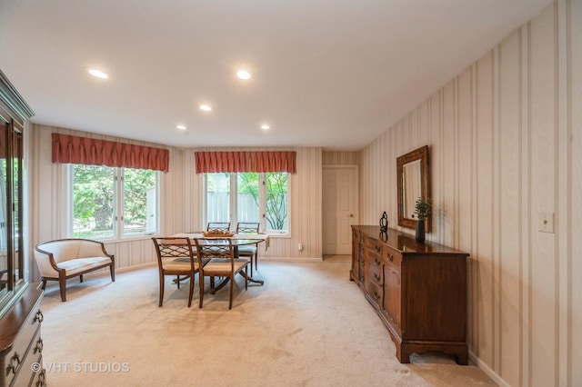 1808 N Normandy Ct, Arlington Heights, IL 60004 - dining area with light carpet and recessed lighting