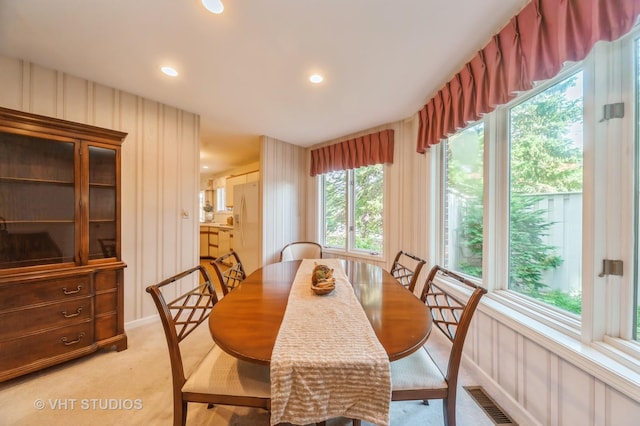1808 N Normandy Ct, Arlington Heights, IL 60004 - dining space featuring light carpet and recessed lighting