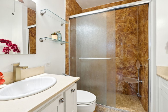 3150 N Lake Shore Dr Unit 8E, Chicago, IL 60657 - full bathroom with vanity and a shower stall