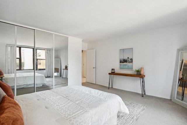 3150 N Lake Shore Dr Unit 8E, Chicago, IL 60657 - carpeted bedroom featuring a closet and baseboards