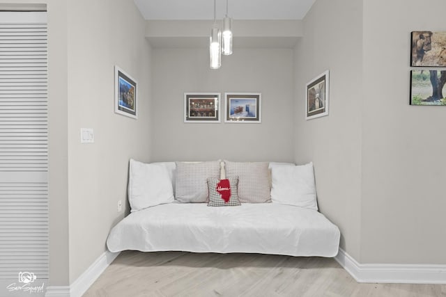 233 E 13th St Unit 2402, Chicago, IL 60605 - living area featuring baseboards and wood finished floors