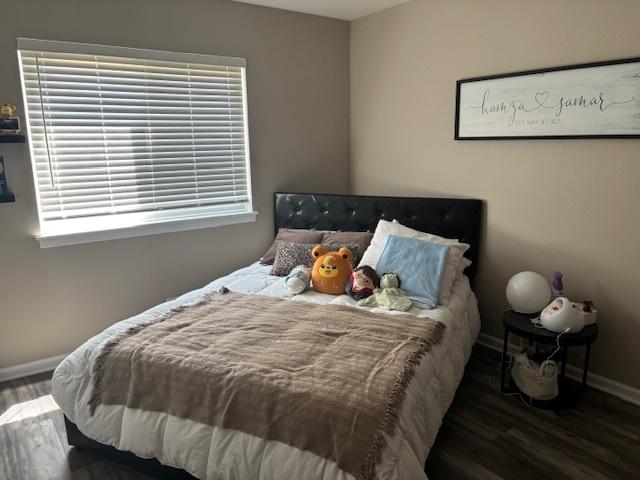 9388 Bay Colony Dr Unit 1S, Des Plaines, IL 60016 - bedroom featuring wood finished floors and baseboards