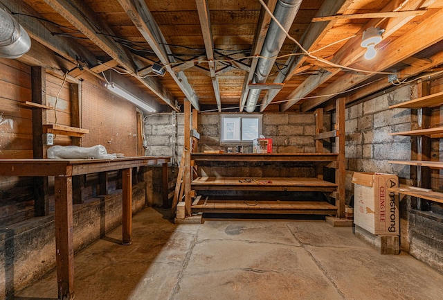 102 S Oak St, Arrowsmith, IL 61722 - basement featuring a workshop area