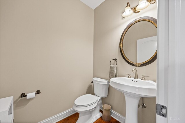 4037 Main St, Downers Grove, IL 60515 - half bath with wood finished floors and baseboards
