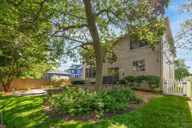 4037 Main St, Downers Grove, IL 60515 - rear view of house with a fenced backyard