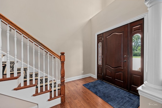 4037 Main St, Downers Grove, IL 60515 - entryway featuring wood finished floors and stairway