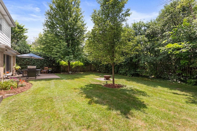 1014 Indian Rd, Glenview, IL 60025 - fenced backyard featuring a fire pit and a patio area