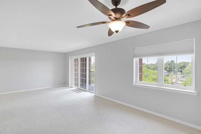 59 S Hale St Unit 402, Palatine, IL 60067 - spare room with carpet floors and a ceiling fan