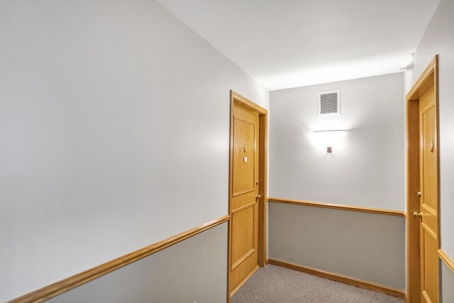59 S Hale St Unit 402, Palatine, IL 60067 - hall with light colored carpet and baseboards