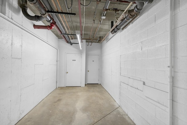 59 S Hale St Unit 402, Palatine, IL 60067 - basement with concrete block wall
