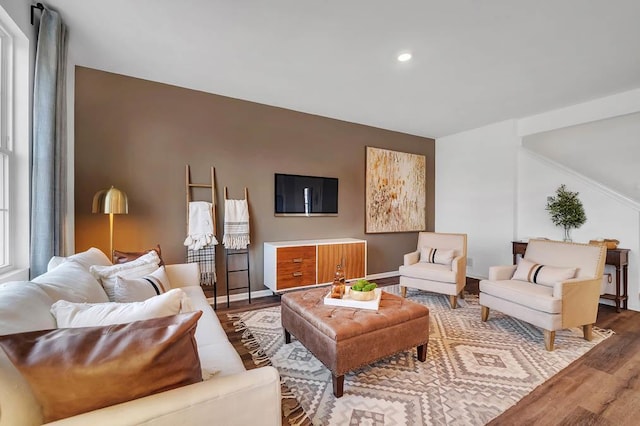 1763 Baler Ln, Aurora, IL 60503 - living room with wood finished floors and recessed lighting