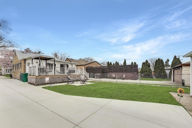 4445 Grove Ave, Stickney, IL 60402 - view of yard featuring a wooden deck