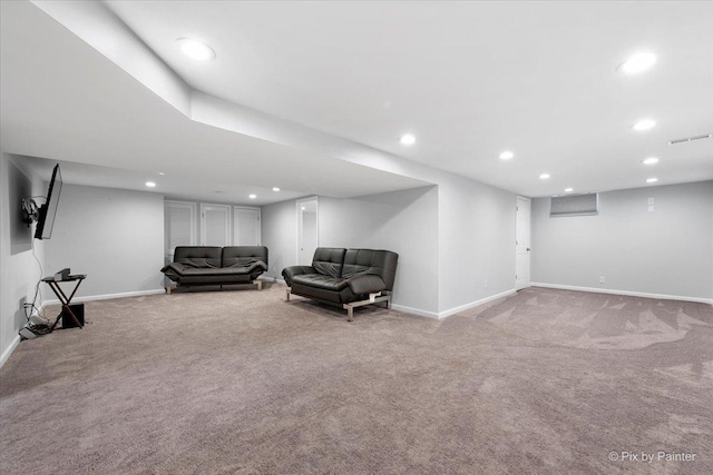 862 Arthur Dr, Elgin, IL 60120 - living room with carpet flooring and recessed lighting