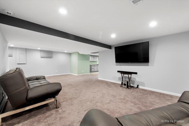 862 Arthur Dr, Elgin, IL 60120 - carpeted living room featuring recessed lighting