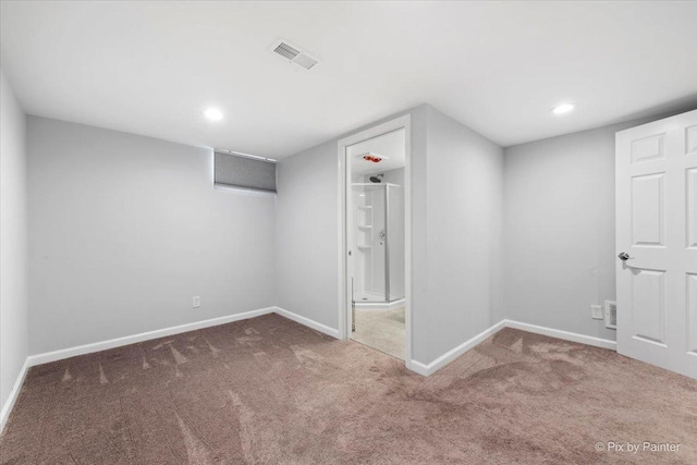 862 Arthur Dr, Elgin, IL 60120 - finished below grade area with carpet and recessed lighting
