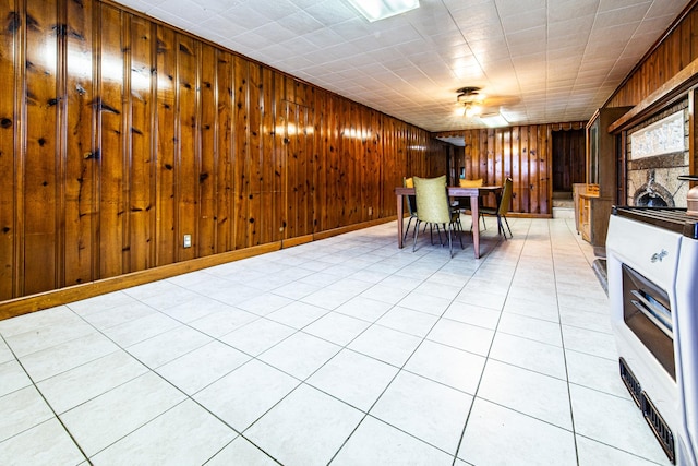 3124 N 77th Ct, Elmwood Park, IL 60707 - dining room with wooden walls
