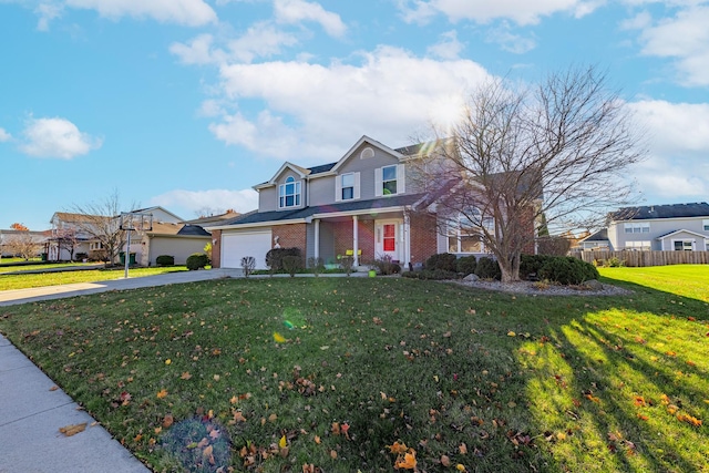 16263 Celtic Cir, Manhattan, IL 60442 - traditional-style home featuring driveway, brick siding, and a residential view