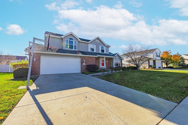 16263 Celtic Cir, Manhattan, IL 60442 - traditional-style house featuring brick siding, concrete driveway, and an attached garage