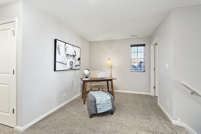 989 Amethyst Ln, Montgomery, IL 60538 - office area featuring light colored carpet