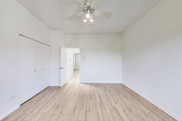 1728 W Terra Cotta Pl Unit D, Chicago, IL 60614 - unfurnished bedroom featuring wood finished floors, a closet, and ceiling fan