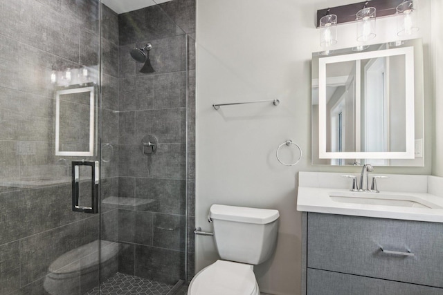 3933 Gloria Ct, Glenview, IL 60025 - full bathroom featuring vanity and a shower stall