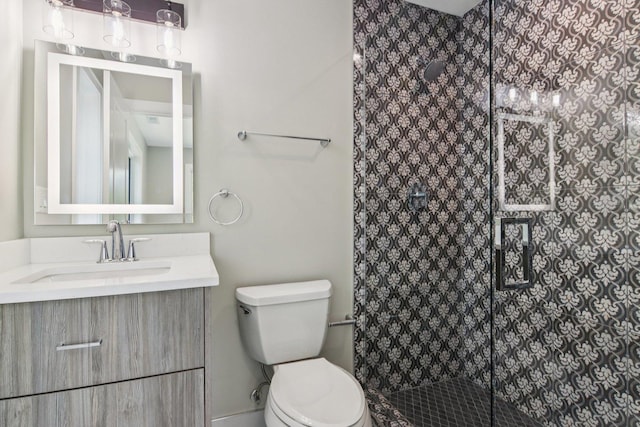 3933 Gloria Ct, Glenview, IL 60025 - bathroom with vanity and a shower stall