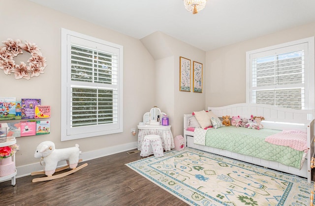 26 S Chestnut Ave, Arlington Heights, IL 60005 - bedroom featuring dark wood-style flooring and baseboards