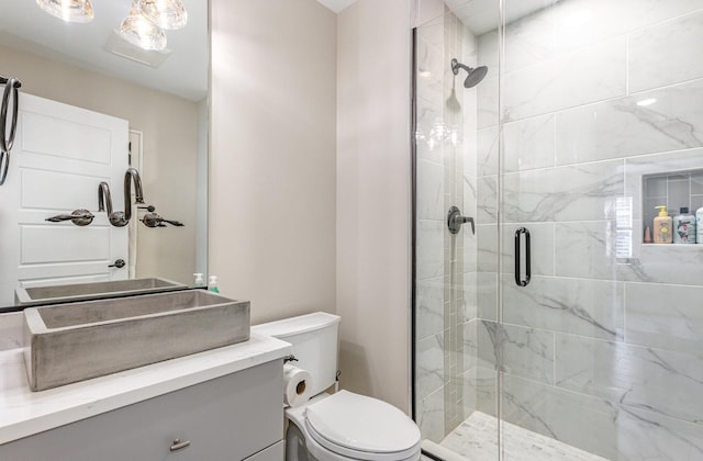 26 S Chestnut Ave, Arlington Heights, IL 60005 - bathroom featuring a shower stall and vanity