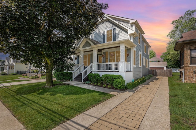 26 S Chestnut Ave, Arlington Heights, IL 60005 - american foursquare style home with a porch