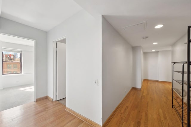 40 E 9th St Unit 802, Chicago, IL 60605 - hall with light wood-type flooring and recessed lighting