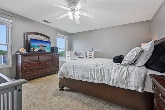 1021 Horizon Rdg, Lake In The Hills, IL 60156 - bedroom with carpet flooring and a ceiling fan