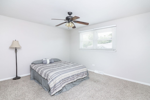 18W761 83rd St, Downers Grove, IL 60516 - carpeted bedroom featuring baseboards and ceiling fan