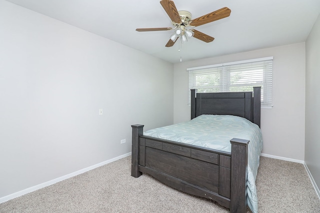 18W761 83rd St, Downers Grove, IL 60516 - bedroom with light carpet and ceiling fan