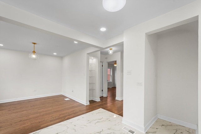 8416 S Bennett Ave, Chicago, IL 60617 - below grade area featuring marble finish flooring and recessed lighting