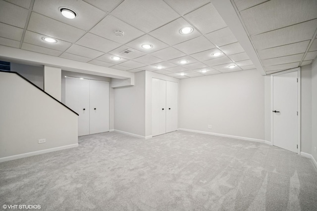 4045 N Harvard Ave, Arlington Heights, IL 60004 - finished basement featuring carpet flooring and recessed lighting